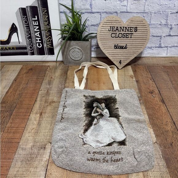 Willow Tree Susan Lordi Joy A Gentle Kindness Warms The Heart Tapestry Tote Bag - Picture 3 of 11